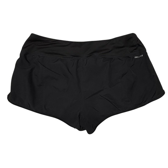 Nike Dri-FIT Womens Running Shorts Black Size L Built-in Liner Drawstring - Picture 2 of 8